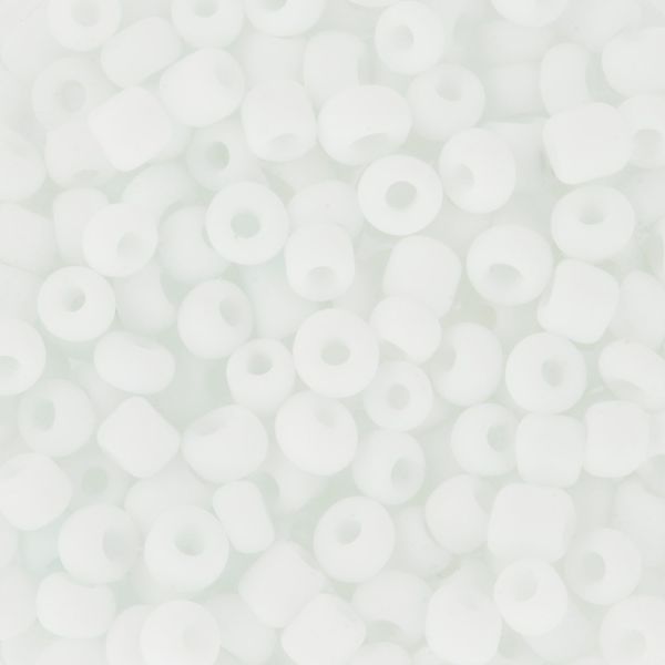 Бисер Zlatka 8/0 (2.9 мм), 100 г (10х10 г), №0041M белый, GR