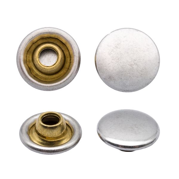 Хольнитены джинсовые ⌀8,5мм цв.металл (без гвоздя), никель BIG, 53430, 50 шт