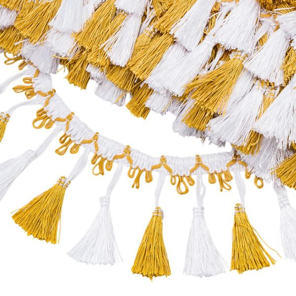 Бахрома отделочная 115.0 мм / 10 метров, с кистями, (001-112), 878