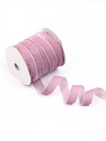 Лента бархатная (тесьма) 20.0 мм / 22.86±1 метров, арт.20VR73 нейлон цв.сиреневый