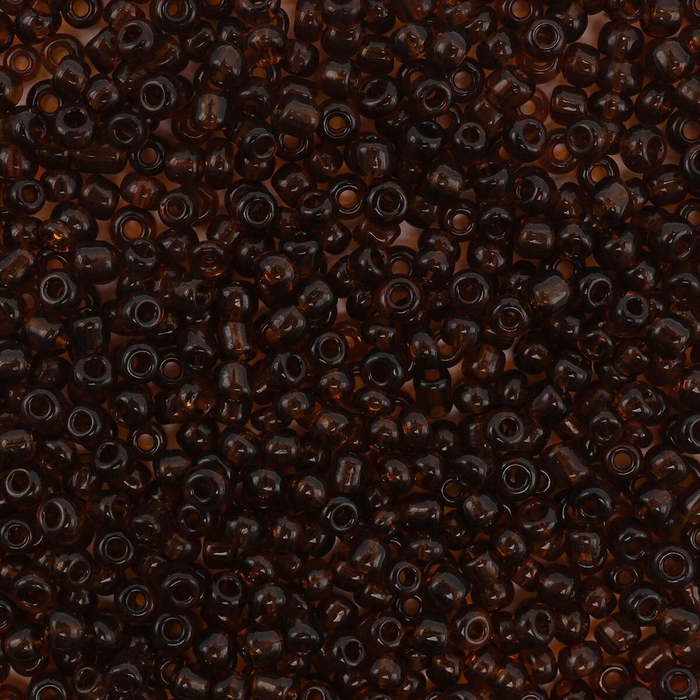 Бисер Astra&amp;Craft 11/0 (2.1 мм), 200 г (10х20 г), цв. 13 коричневый/прозрачный