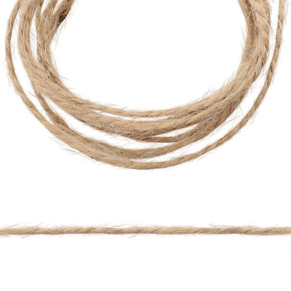 Шпагат джутовый 2-х ниточный ⌀1.12 мм, 446 м, 1120 текс, кач. СВ, 0.5 кг, цв. натуральный