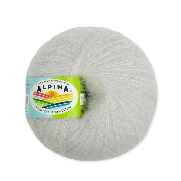 Пряжа Alpina Maghan / уп.4 мот. по 50г, 390м, 05 св.сиреневый