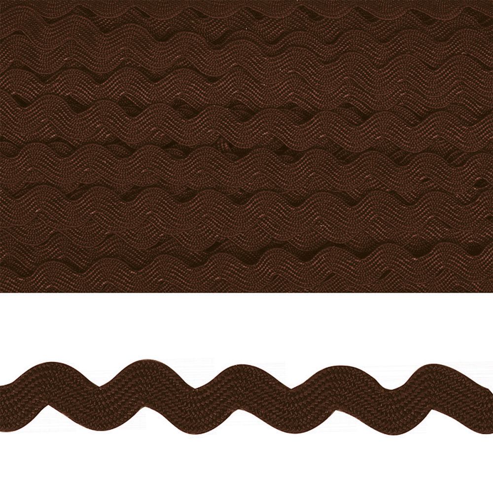 Тесьма вьюнчик 5 мм F304 коричневый, уп.32,92м