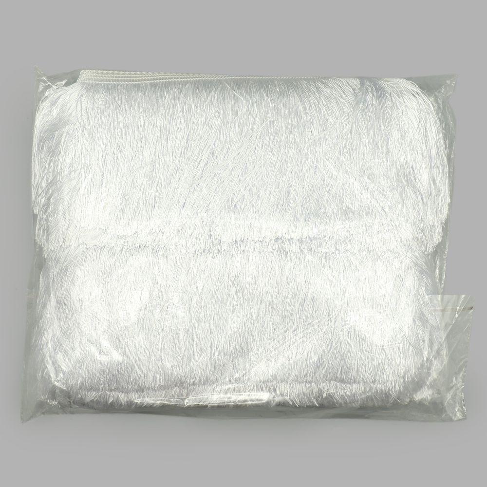 Бахрома отделочная широкая 120.0 мм / 25 метров, 501 белый