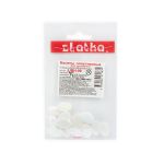 Бусины пластик 8х12 мм, 75 шт (5х15 шт), №01 Жемчужный, Zlatka JJBH-09