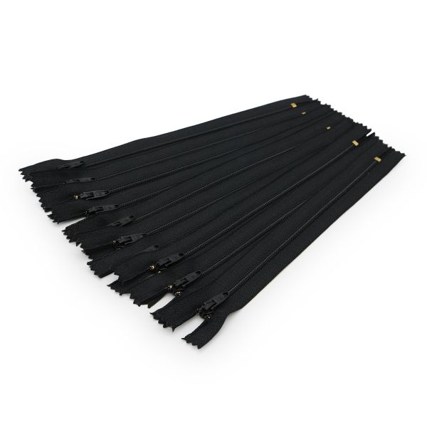 Молния спираль (витая) брючная Arta Т4 (4 мм) 1 зам., н/раз., 20 см, цв. 580 черный, уп.10 шт