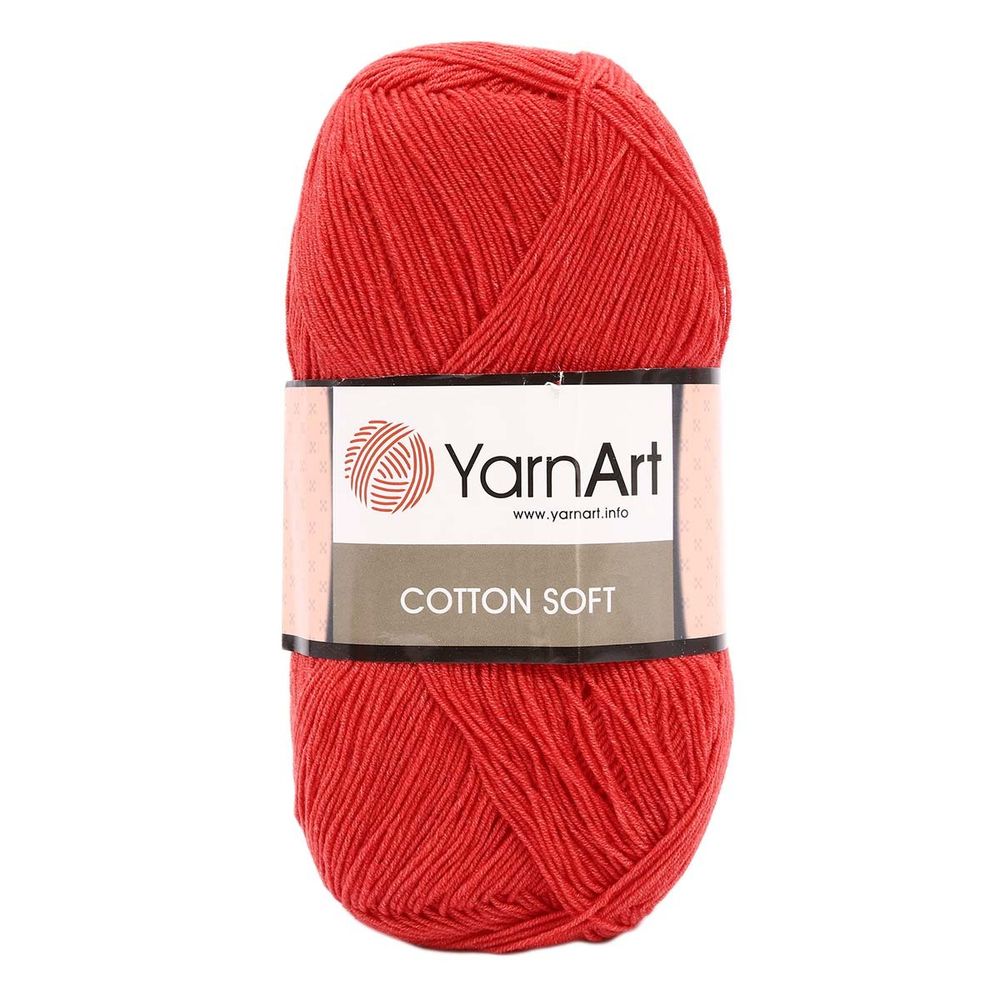 Пряжа YarnArt (ЯрнАрт) Cotton soft / уп.5 мот. по 100 г, 600м, 26 коралл