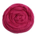Шерсть для валяния мериносовая тонкая 100%, 100 гр. (1514 темная мальва)