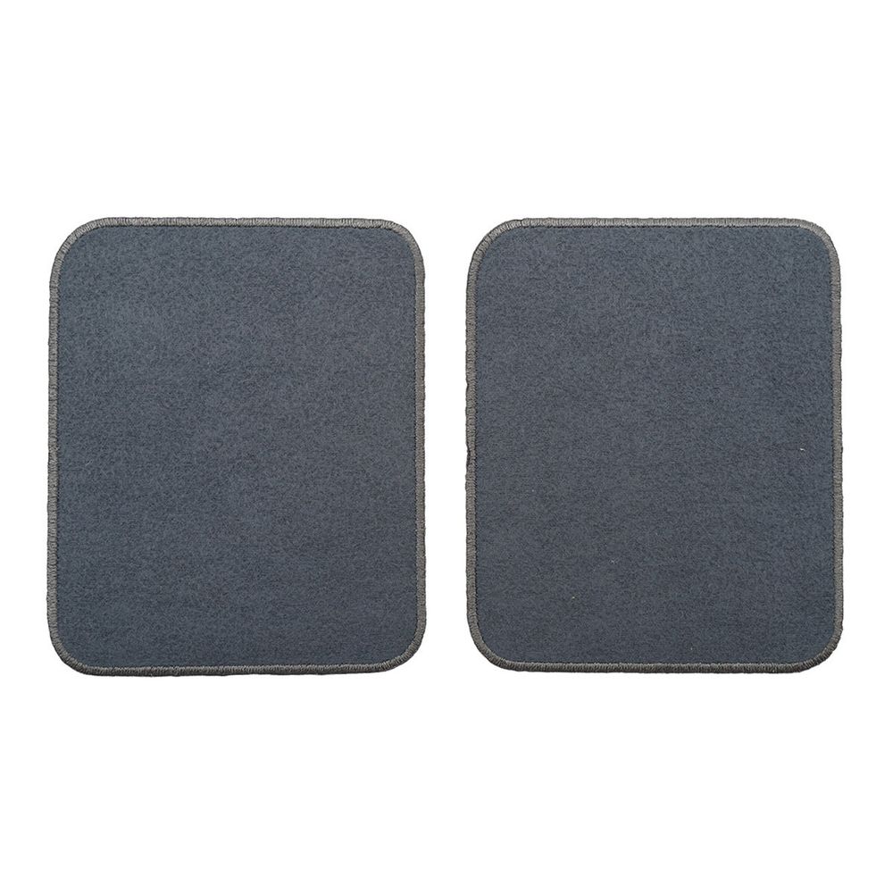 Термоаппликация Прямоугольник 7,5х8,5см, уп. 2 шт, цв.серый