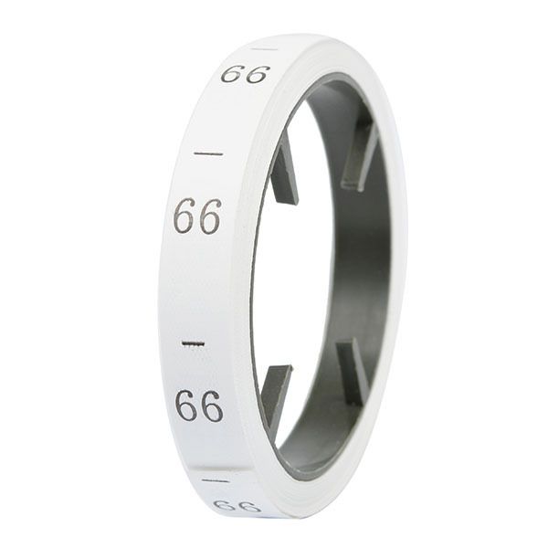 Этикетка-размерник п/э, размер 66 белый 10х25 мм ТВ в рул. 300 шт