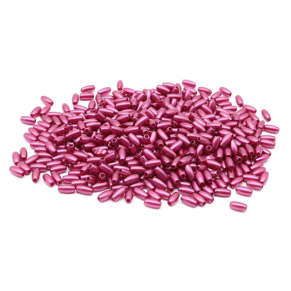 Бусины пластик (жемчуг) 3х6 мм, 15 г, Astra&Craft (бордово-фиолетовый), 4AR293/294