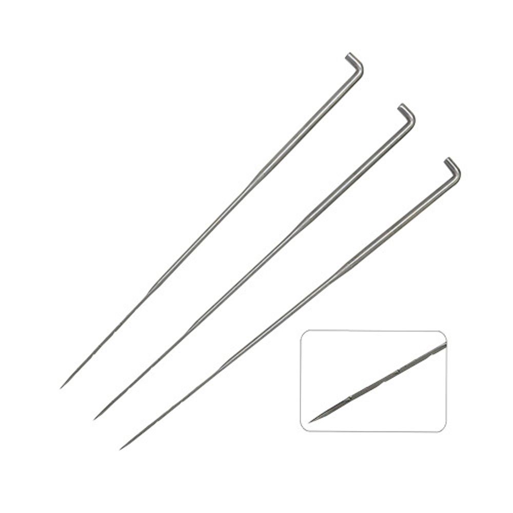 Иглы ручные для фильцевания №36 средняя 3,5"/90 (по 3 зубца на 3 ребрах), 3 шт Иглы ручные для фильцевания №36 средняя 3,5"/90 (по 3 зубца на 3 ребрах), 3 шт