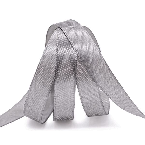 Лента атласная 1-сторонняя 12.0 мм / 22.86±1 метров, 148 стальной, Globus