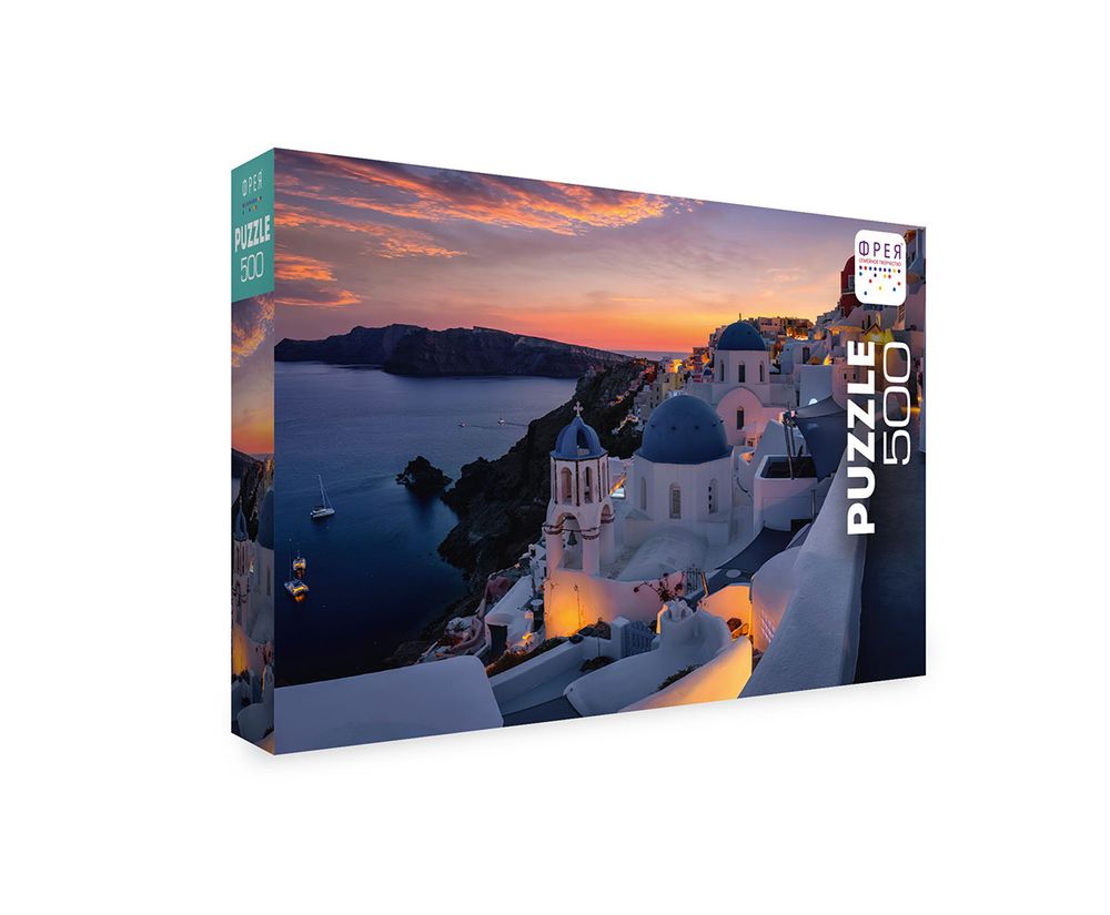 Пазл 500 элементов, Остров Санторини. Греция, PZL-500/44, Фрея