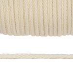 Шнур плетеный ⌀4.0 мм / 100 метров, акрил, 01 молочный