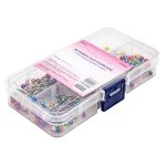 Булавки портновские в пластиковой коробке, ассорти, 236 шт, Hobby&Pro