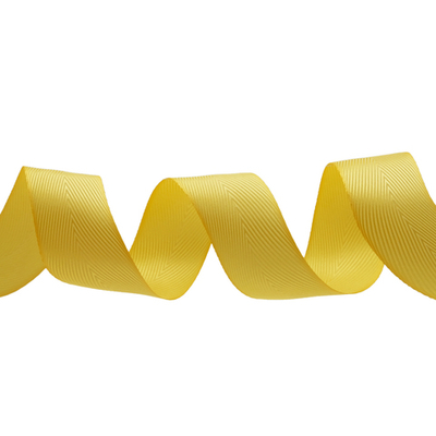 Лента декоративная ёлочка 40.0 мм / 20±1 метров, 85 т.желтый