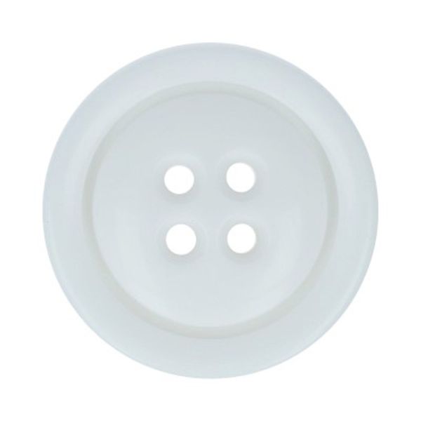 Пуговицы 4 прокола пальтовые 28 мм, 24 шт, А001 белый, Gamma EL 0043