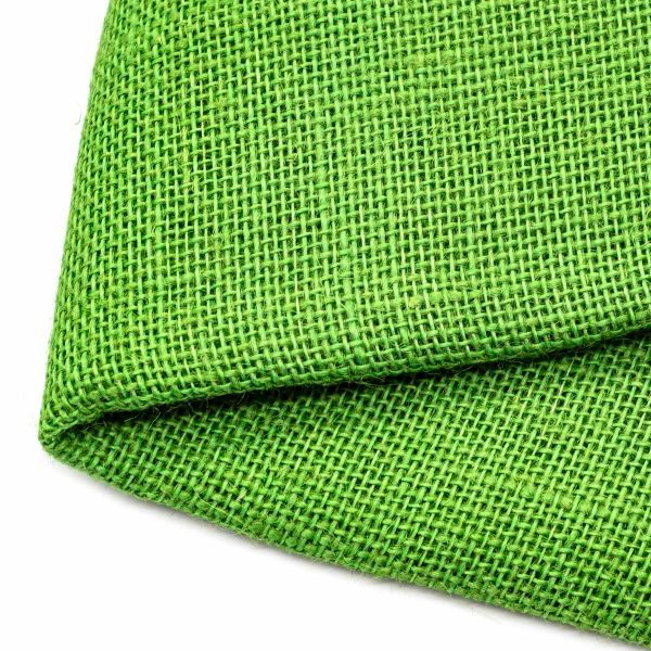 Ткань для рукоделия рогожка 100% лен 48х45см, зеленый