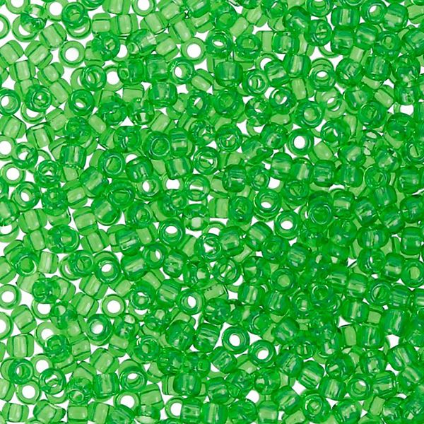 Бисер Toho 15/0 круглый (1.5 мм), 25 г (5х5 г), 0007 зеленый
