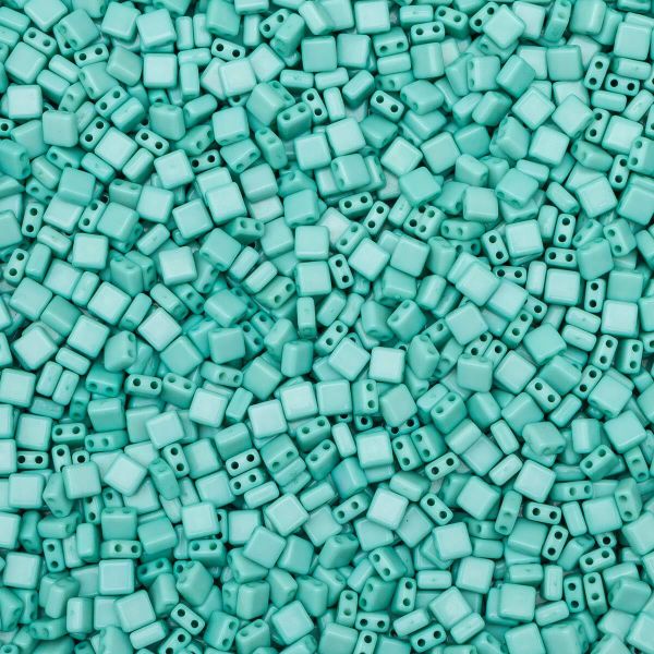 Бусины пластик 6х6х3 мм, 500 г, 2 отв., пл. квадрат, 2 мятный, Astra&Craft, 7739891/77393007429