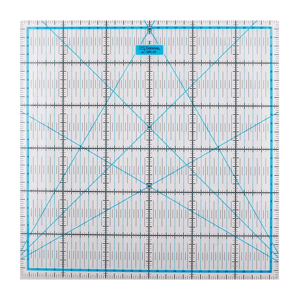 Линейка для пэчворка 30х30 см, пластик, Gamma QRL-03
