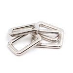 Рамка прямоугольная металл 15 мм /21х14 мм/ никель, ГУ12749, 4 шт