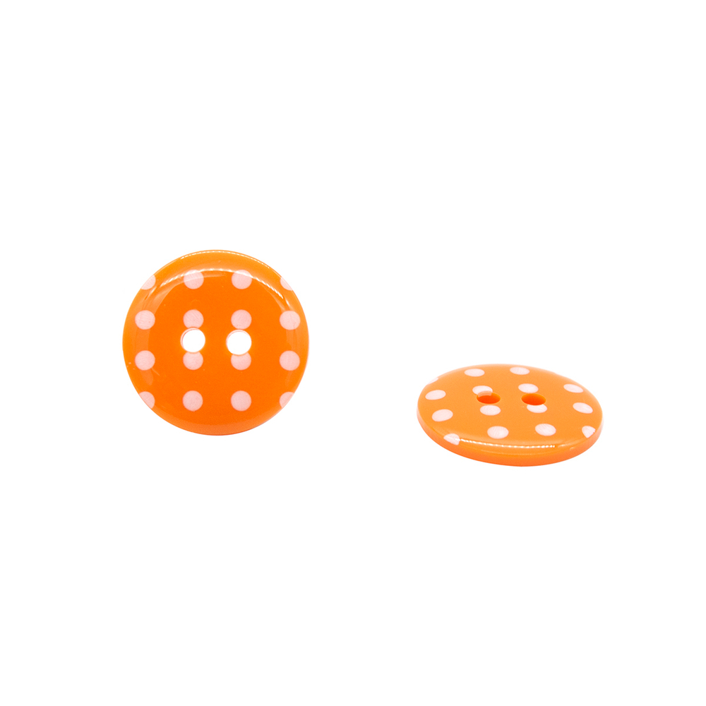 Пуговицы детские Горошек 28L (331 оранжевый) Q7125-FSS, 72 шт