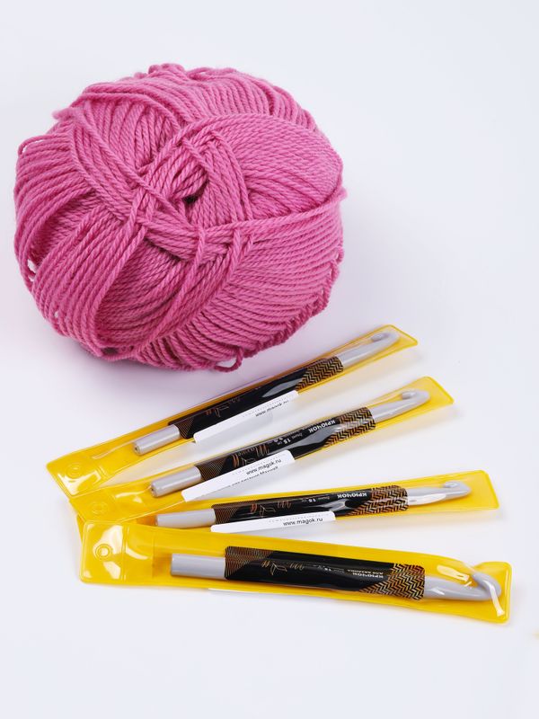 Набор крючков для вязания металл Maxwell Gold (8.0 мм/ 9.0 мм/ 10.0 мм/ 12.0 мм)