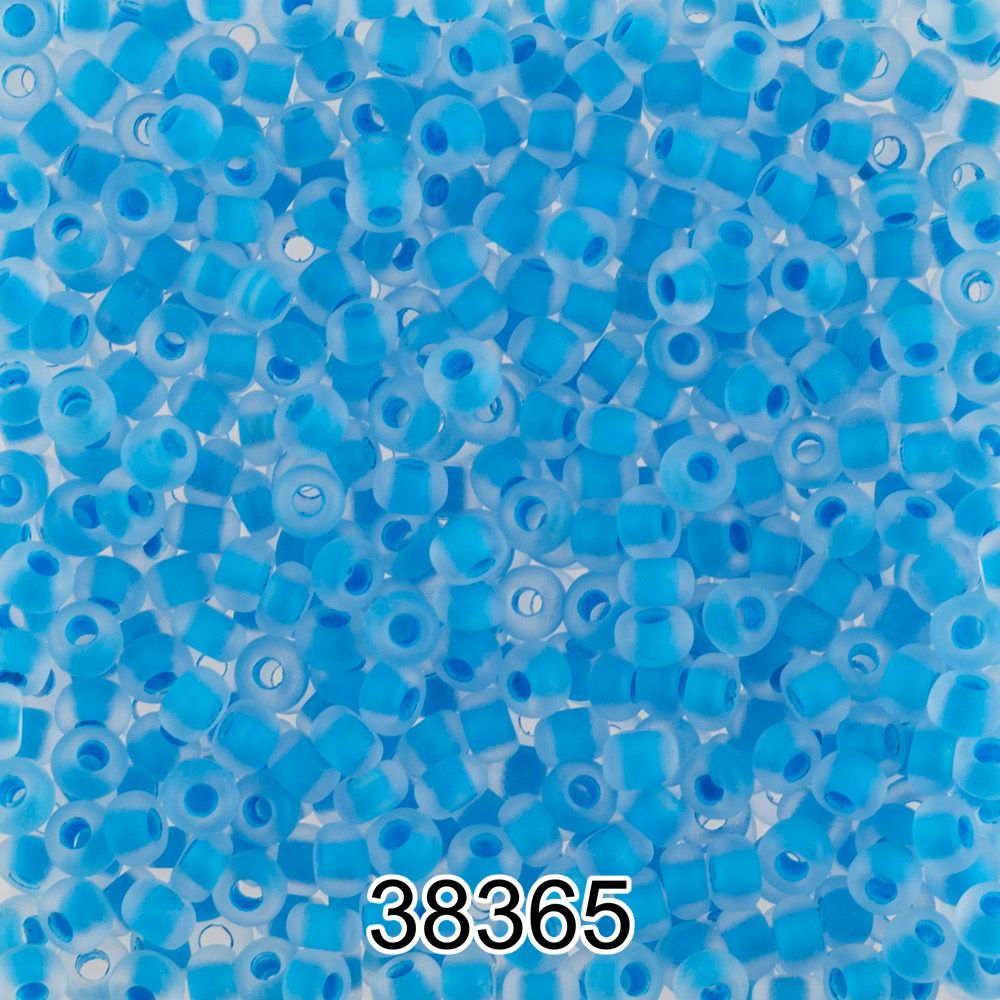 Бисер Preciosa круглый 10/0, 2.3 мм, 500 г, 38365 (Ф419) св.голубой мат.