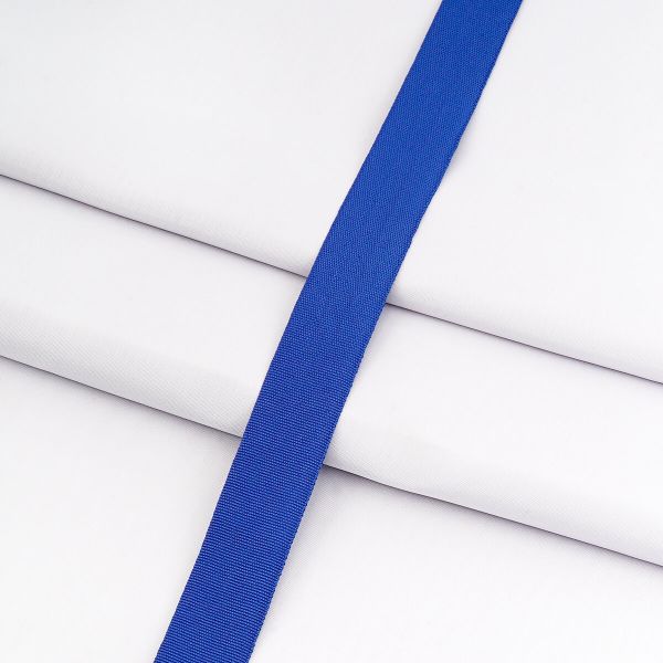 Тесьма (лента) окантовочная 22 мм / 100 метров, 4.5 г/м, 100% п/э, 23 синий, 6135-0293