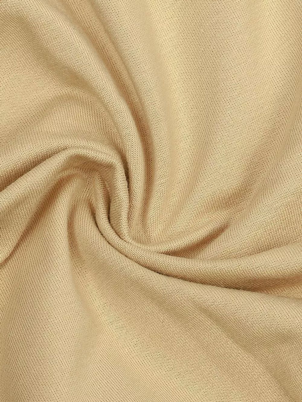 Футер 2х нитка петля Поликоттон стрейч 220г Twill French Terry цв.S892 бежевый в нарезке 1м