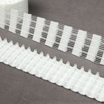 Лента (тесьма) шторная: сборка параллельная (1:2) 50 мм / 50 метров, (3 шнура) для велкро, белый, С01/50