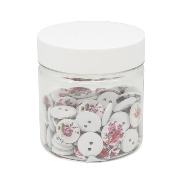 Украшения декоративные пуговицы деревянные Розы, 15 мм, 100 шт