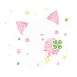 Алмазная (кристальная) мозаика Фрея ALBP-326, постер Котенок с мороженым, 20х20 см