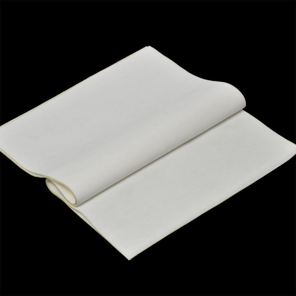 Замша искусственная двухсторонняя 20х30 см, белый уп. 2 листа, 194 г/м²