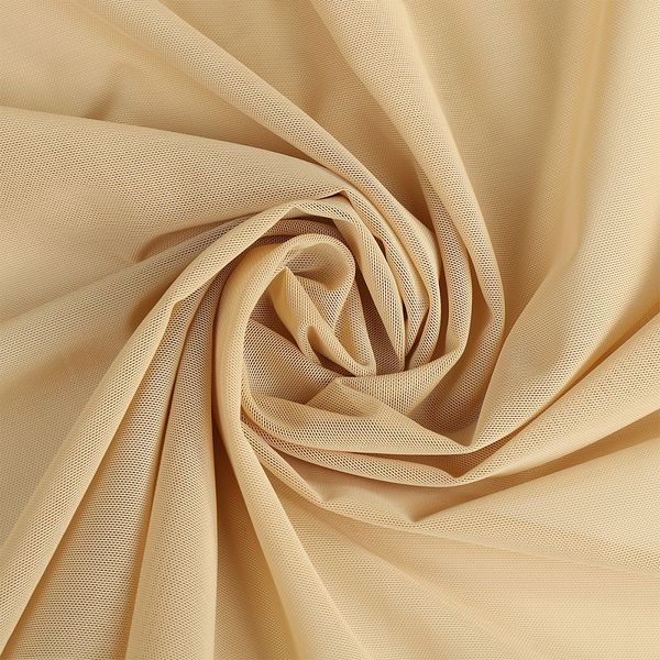 Сетка бельевая эластичная утягивающая 140 г/м², шир.160 см / 1 метр, OLG031, цв.бежевый /ОТР.OLG031.беж/5/