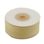 Лента капроновая (органза) 25.0 мм, 52 молочный, 22.86 м