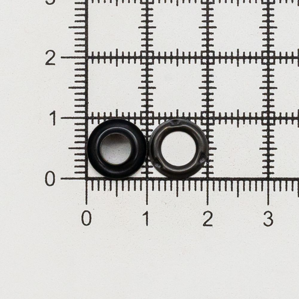 Люверсы металл ⌀_4.87 мм (внутр.), h5.66 мм (внутр.), №3, сталь, New Star, оксид, уп≈5000 шт