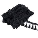 Бахрома отделочная 115.0 мм / 10 метров, с кистями, (115), 878