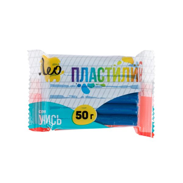 Пластилин классический, группа 1 LNMC-50 50 г (), 10 шт, 1 цв, синий/blue, Лео LNMC-50