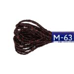 Мулине Gamma металлик NM 12 мотков по 6 метров, M-63 черный/красный, Gamma MOULINE