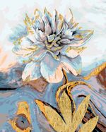 Картина по номерам Фрея PNB/PLPT-252, Пион в золоте, (с поталью) 50х40 см