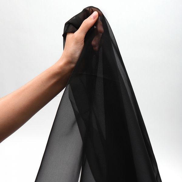 Вуаль 45 г/м², 300 см / 3 метра, Vei.322.3, цв.черный