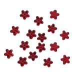 Кабошон декор подарков Цветы 10 мм, 15 шт, красный, Dress it up