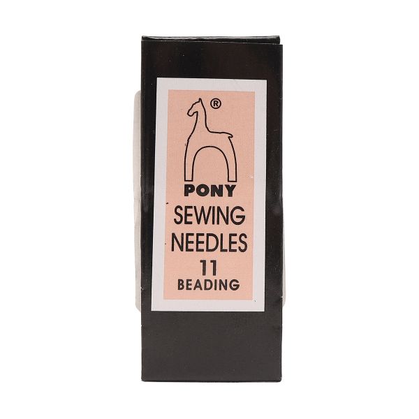 Иглы ручные для бисера с серебряным ушком Beading №11, 25 шт, PONY, 07102
