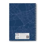Тетрадь общая с твердой обложкой, матовая ламинация A4 80 л. на гребне 65 г/м², белизна 100% 2 шт клетка, 01569 Карта, Светоч Т217