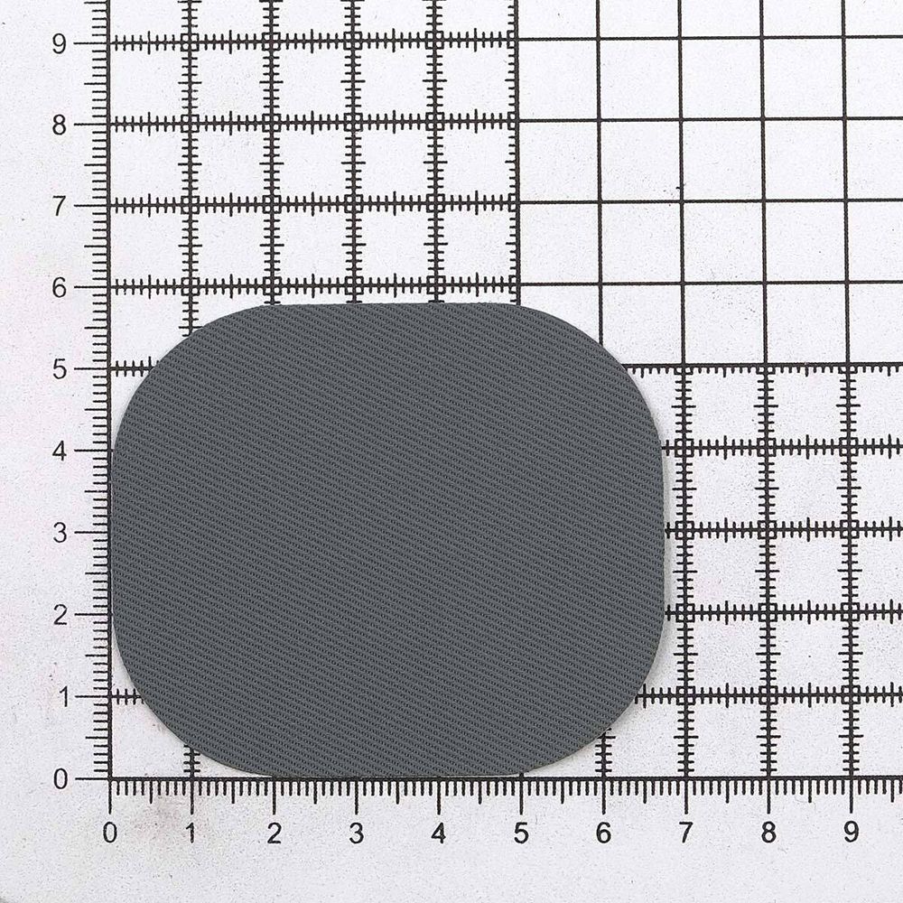 Термозаплатка, ткань, 57х67мм (серый (gray)), AZ01, 10 шт