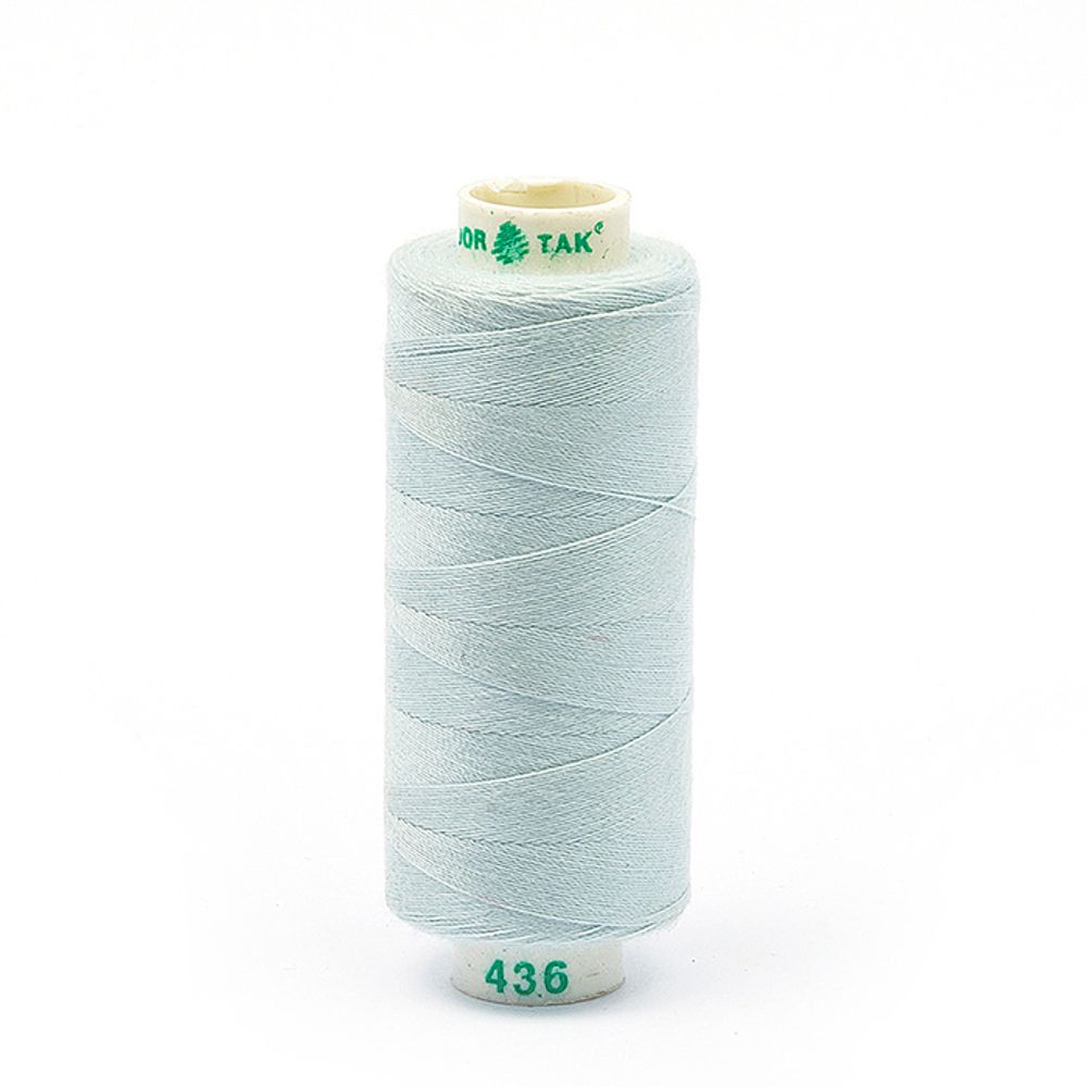 Нитки швейные бытовые Dor Tak 40/2, 366 м / 10 кат., 436 голубой